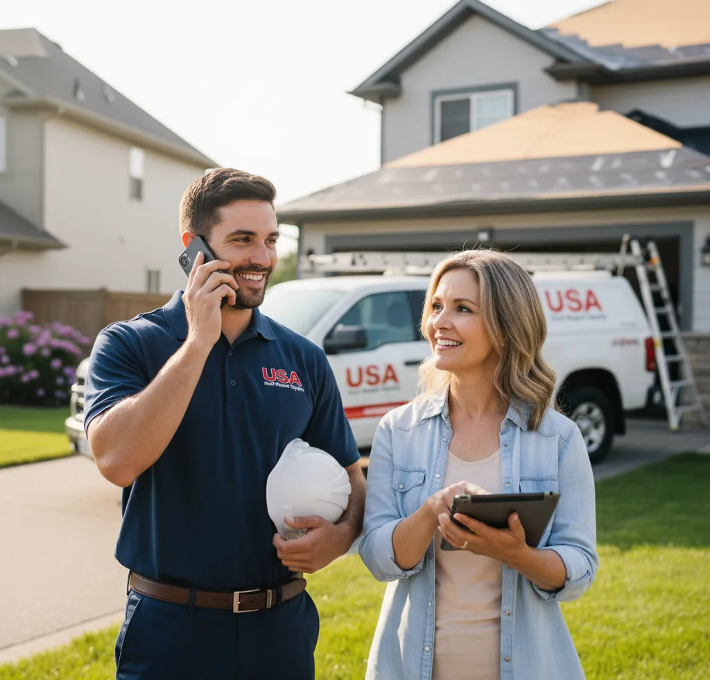 USA Roof Repair Experts customer support in Taylor